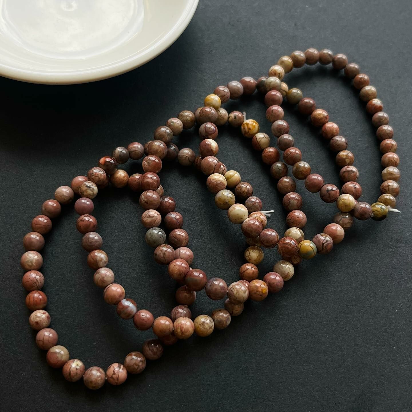 [原石] 粉紅阿拉善瑪瑙 水晶手串