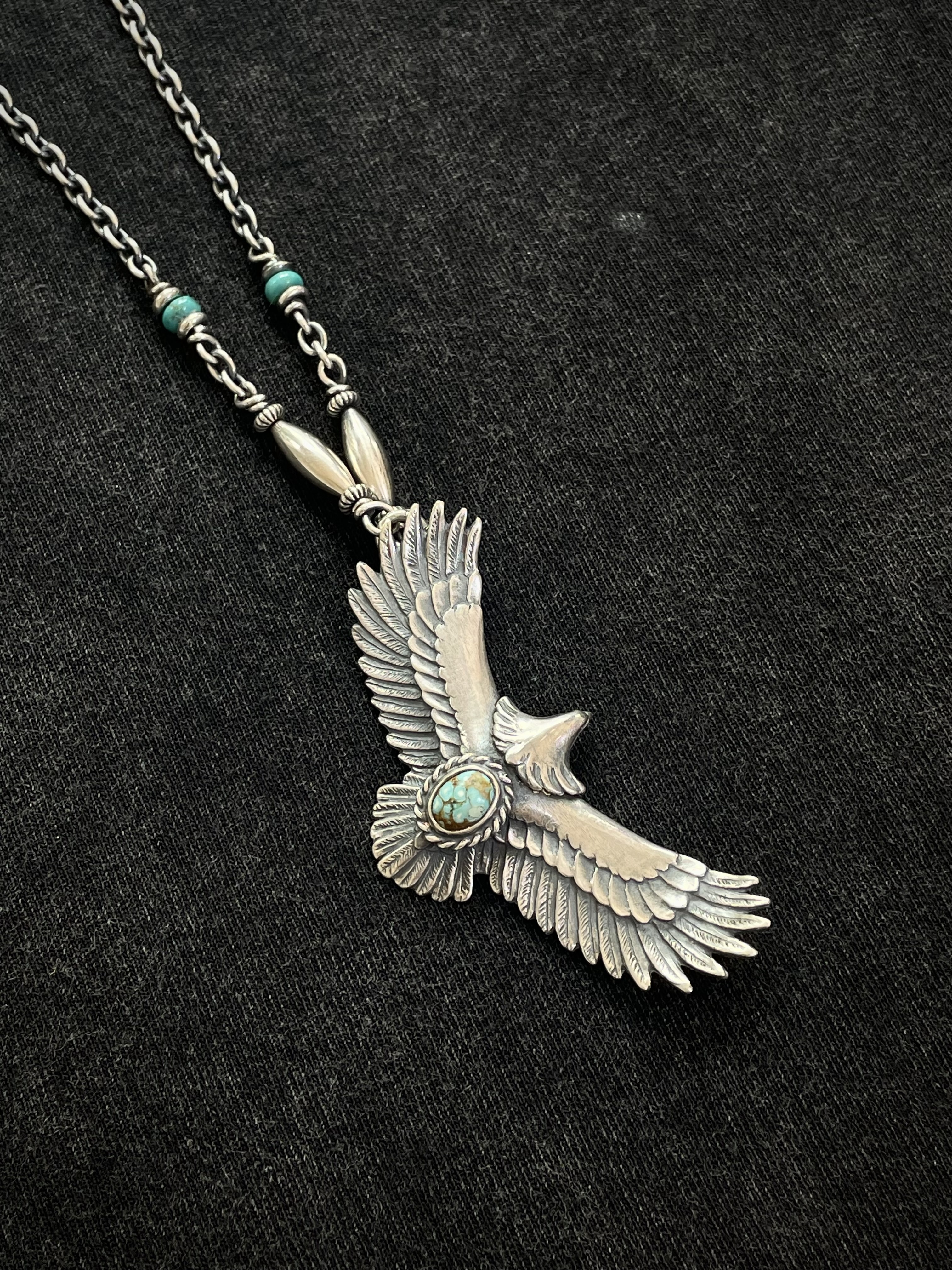 SE-1275 combination 67cm turquoise eagle chain set