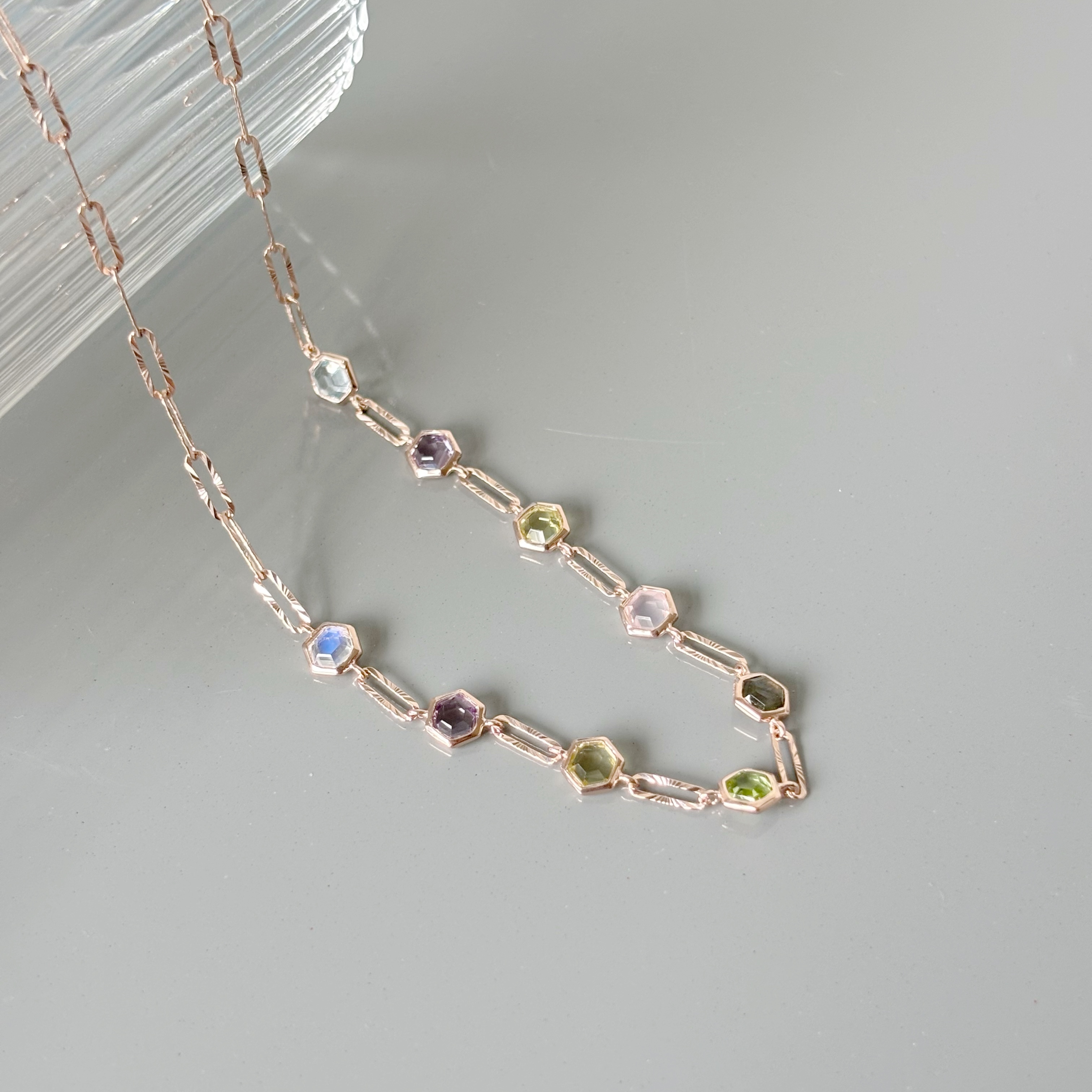 Multi Hexagon切花項鍊