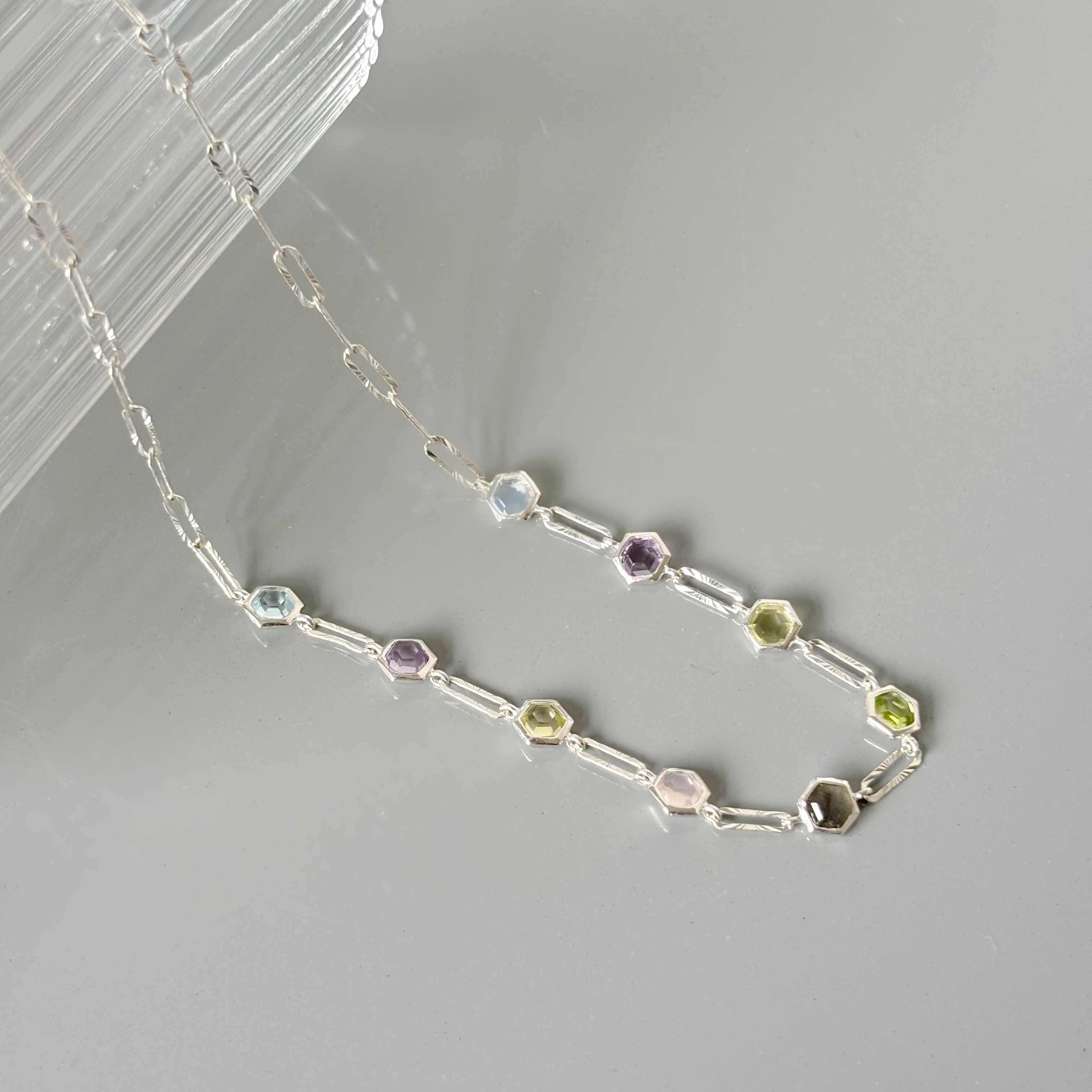 Multi Hexagon切花項鍊