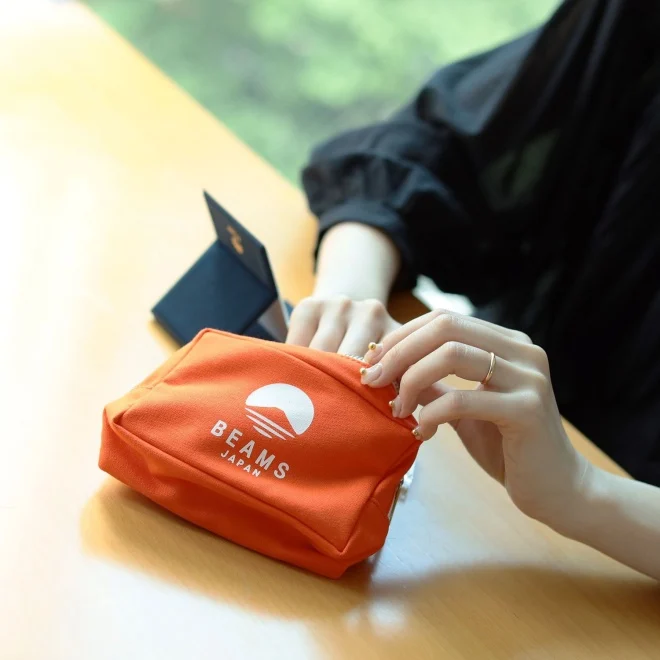BEAMS JAPAN x evergreen works LOGO POUCH 財布