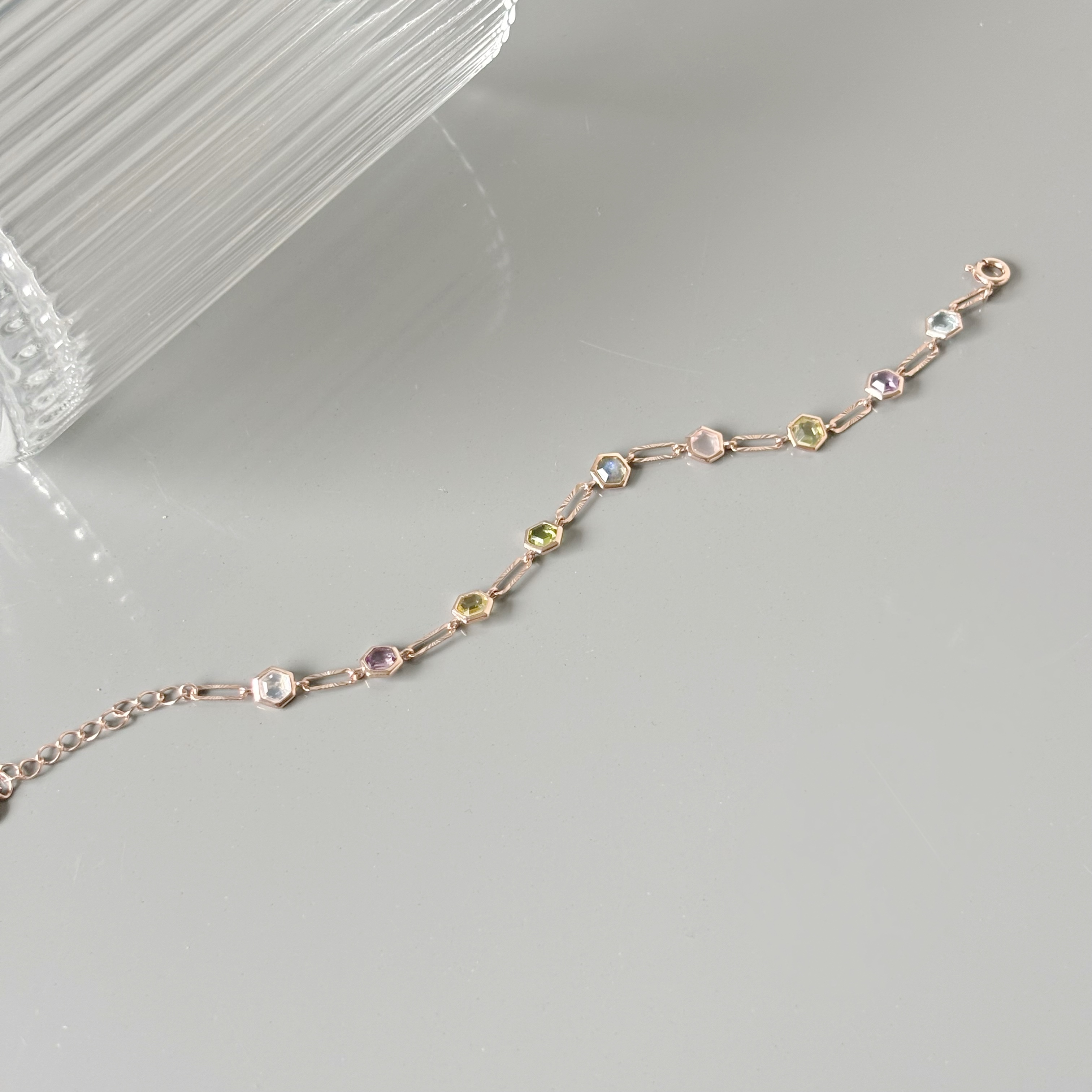 Multi Hexagon切花手鍊