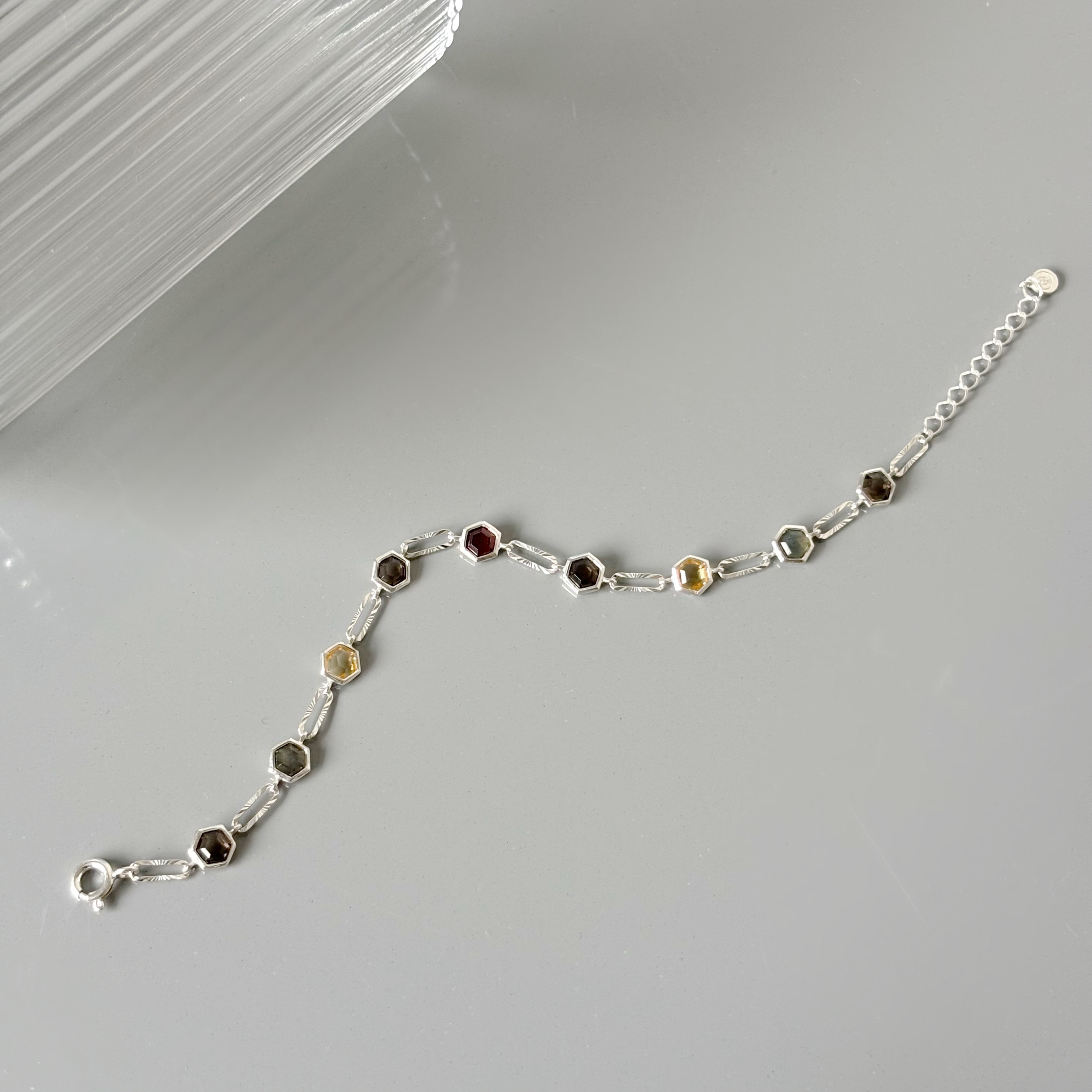 Amber Hexagon切花手鍊