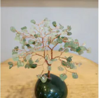 [S] GEMZ & CO HLCT MINI ROUND AGATE MA NAO TREE, AVENTURINE, W250 (W250)