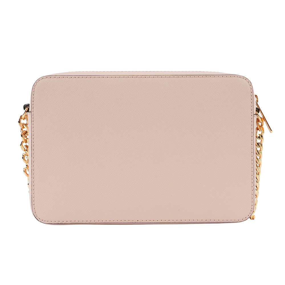 【Michael Kors】金字logo方形鏈帶斜背包(粉色) 35T8GTTC9L PWDBLUSH
