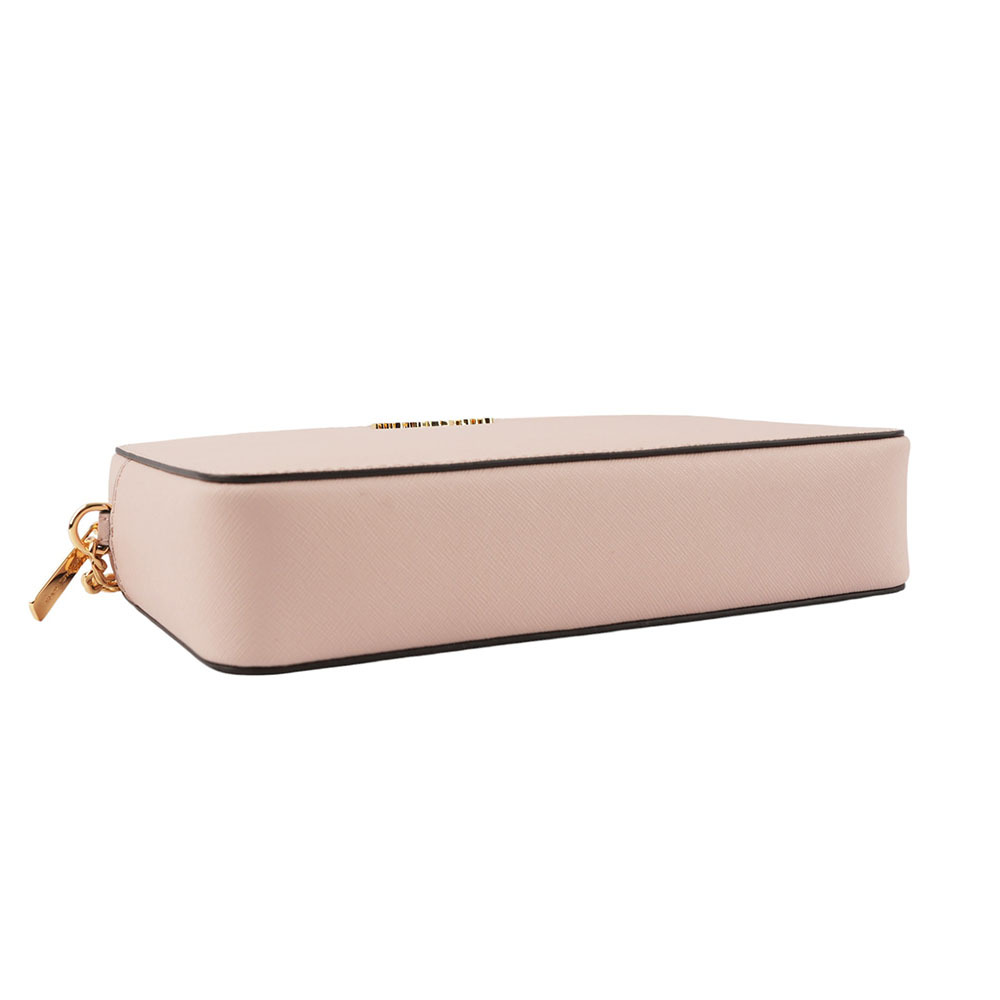 【Michael Kors】金字logo方形鏈帶斜背包(粉色) 35T8GTTC9L PWDBLUSH