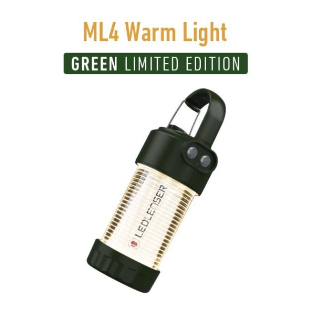 LEDLENSER ML4 黃光款 限量版森林綠 充電式露營燈