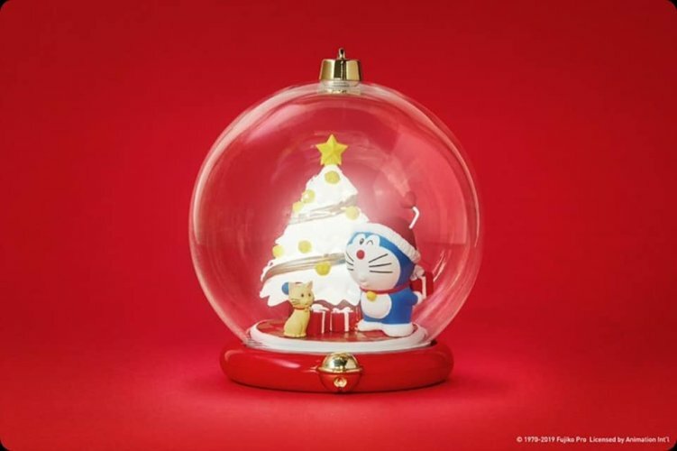 美光站 : 多啦A夢聖誕水晶球 聖誕樹 / 禮物盒 / 雪人 (自選)