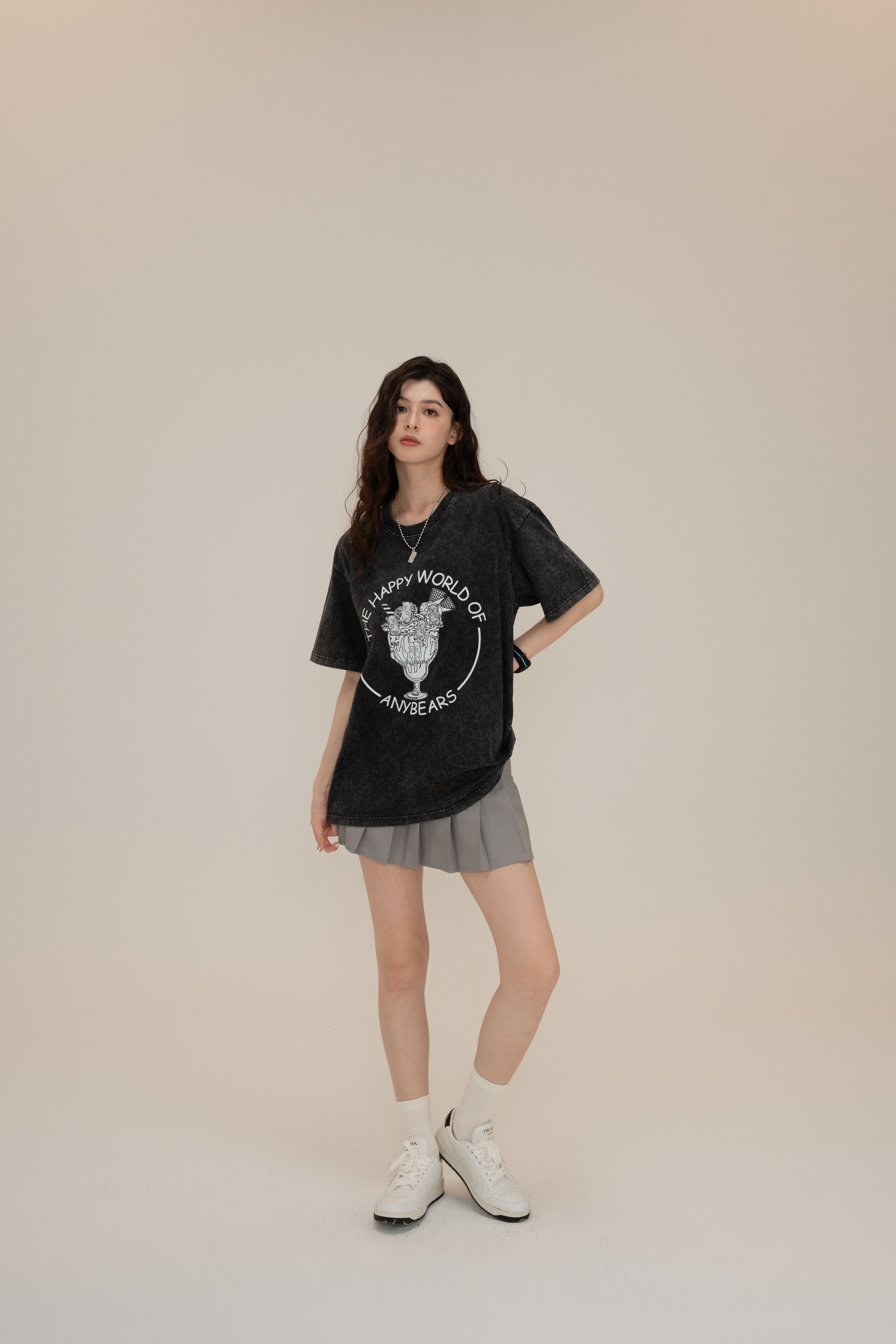 ANYBEARS ® WASHED SUNDAE BEARS 水洗聖代熊 短Tee