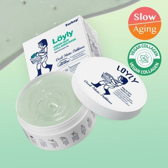 [01/11 - 29/11] Torhop Loyly Green Mud Collagen Mask 90g