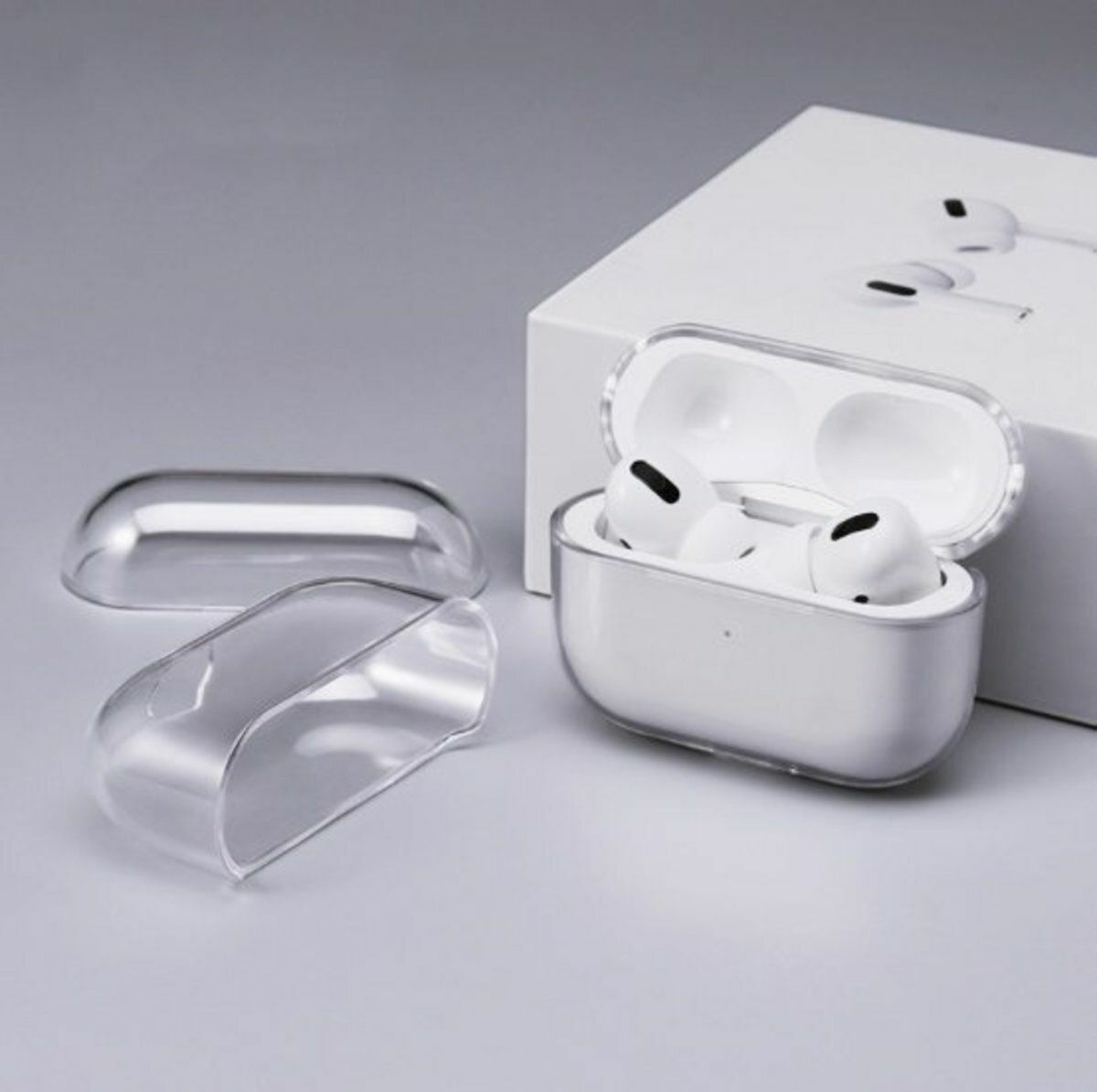 Hot Recommended AirPods Pro Transparent Hard Case Protective Cover Headphone Cover