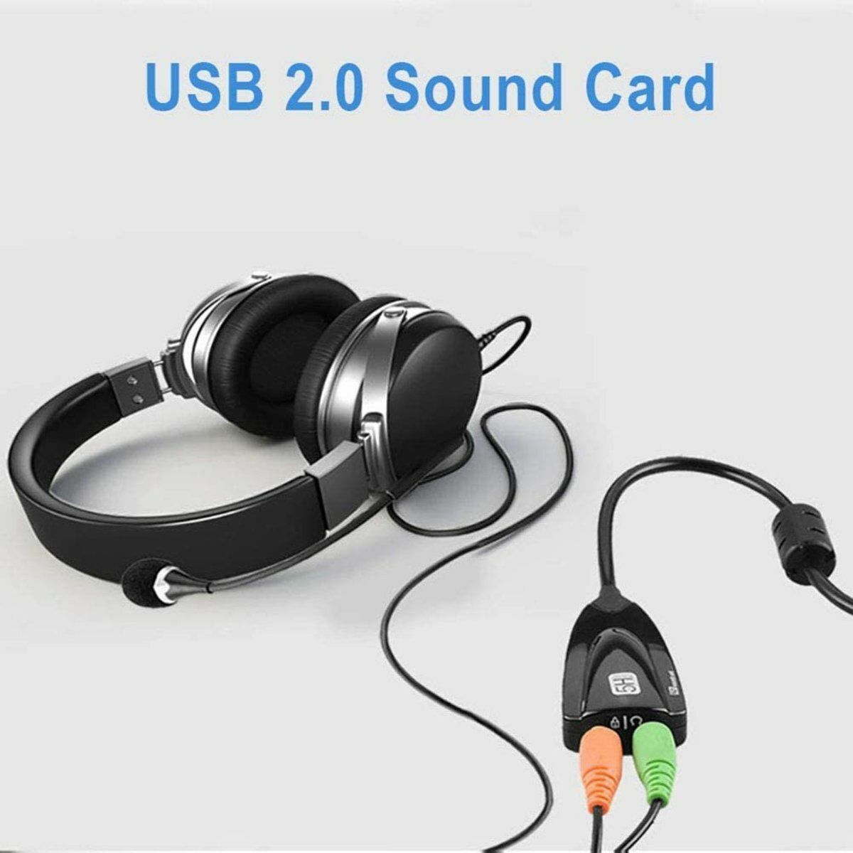熱推USB 2.0 二合一麥克風耳機分線器 耳麥轉接線 音源線 3.5mm 電腦 手機 一分二 K歌神器 3環4節 轉換器 轉換頭