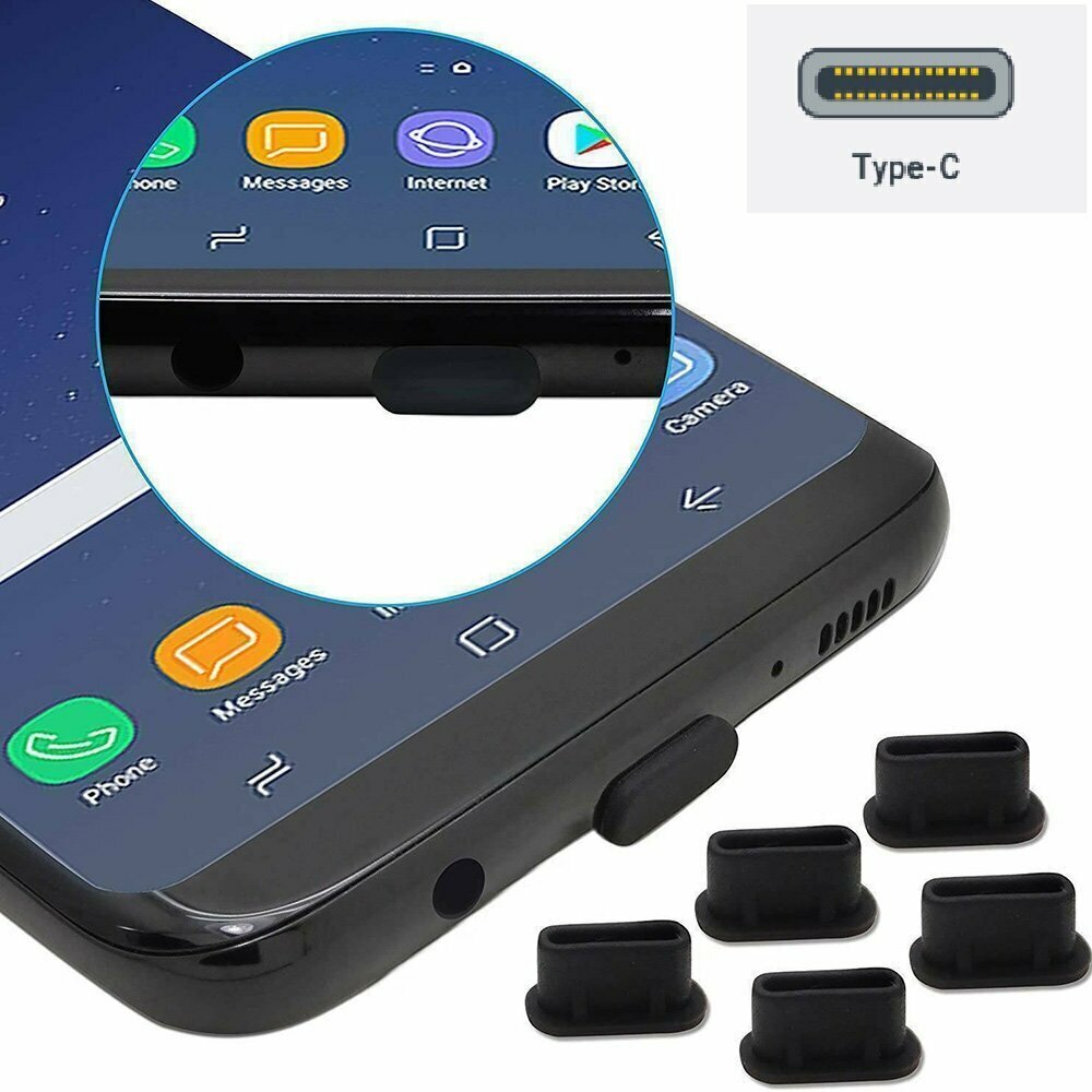 Hot Recommended [3 Pack] USB Type-C Interface, Huawei P9 Xiaomi M5 Type-c Charging Port Data Plug, Mobile Phone Dust Plug, Silicone Dust Plug