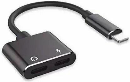 Popular iPhone headphone adapter/simultaneous listening and charging/one-to-two interface design (1 piece)