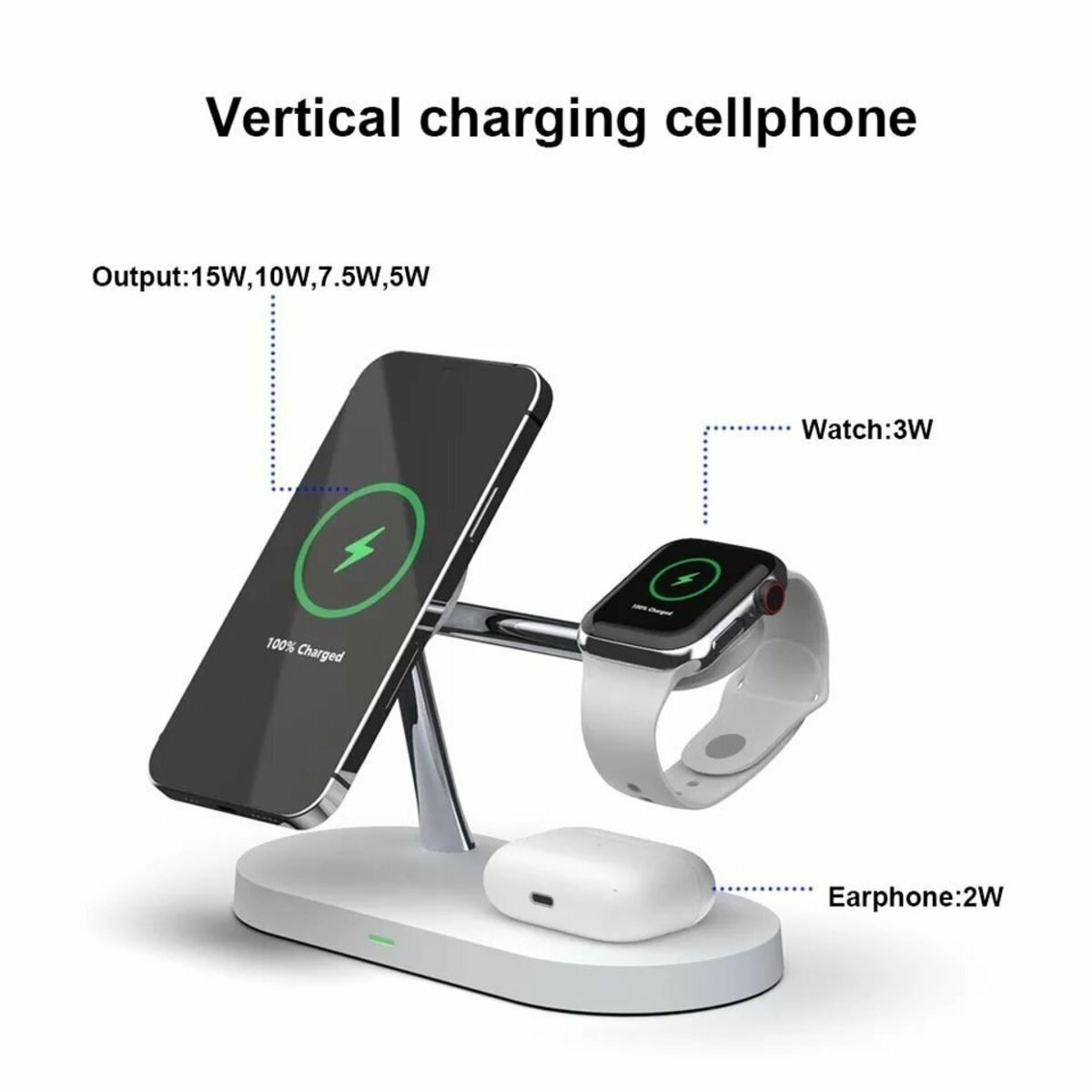 爆款NANO TECH 20W 超快速充電 無線三合一充電器 (iPhone 12 / Apple Watch / Airpods)