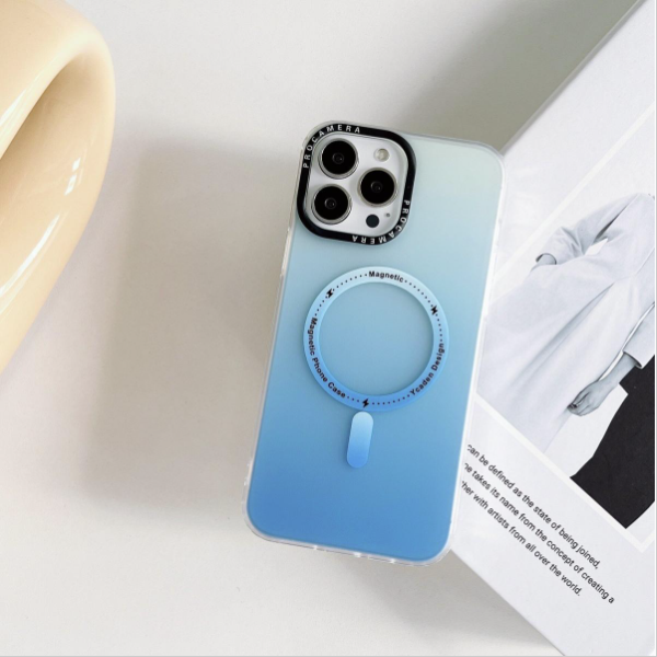 Popular iPhone 14 Pro Gradient Matte MagSafe Phone Case (Blue Gradient): The perfect fusion of fashion and functionality
