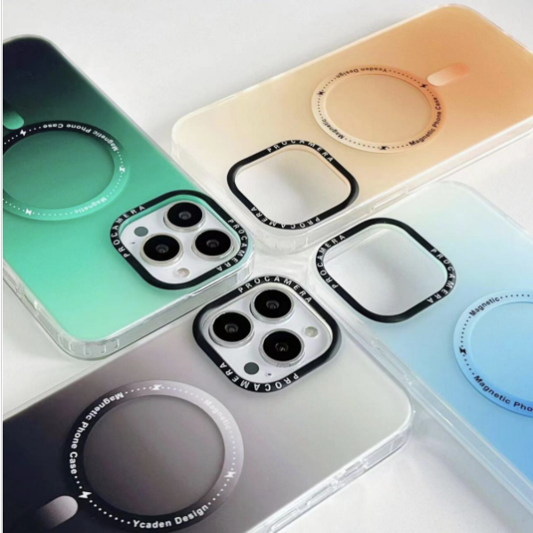 Popular iPhone 14 Pro Gradient Matte MagSafe Phone Case (Black Gradient): The Perfect Fusion of Fashion and Function-Black Gradient