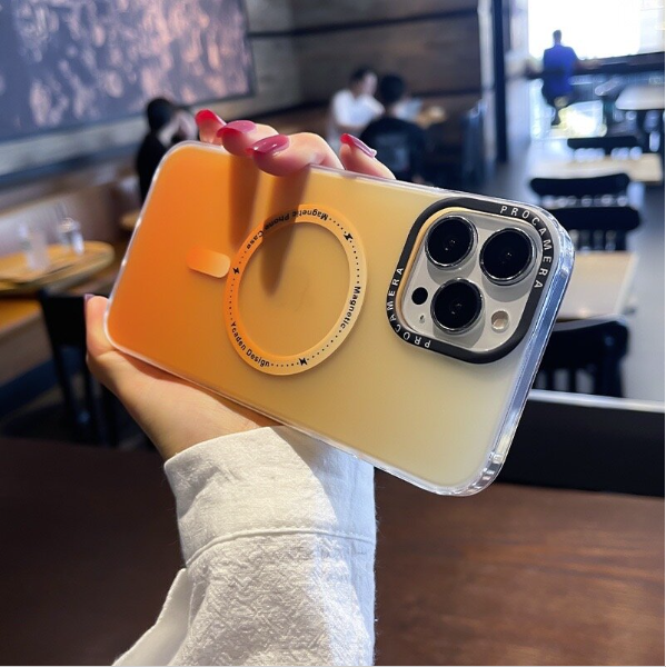 The popular gradient matte MagSafe iPhone 14 Pro Max phone case (liquid gradient): the perfect fusion of fashion and functionality