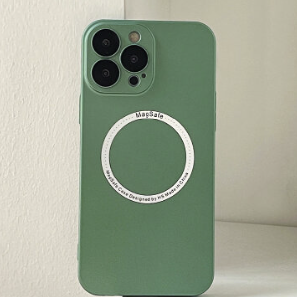 Popular iPhone 12 Pro 6.1" Eagle Eye Lens Protection MagSafe Phone Case (Green)
