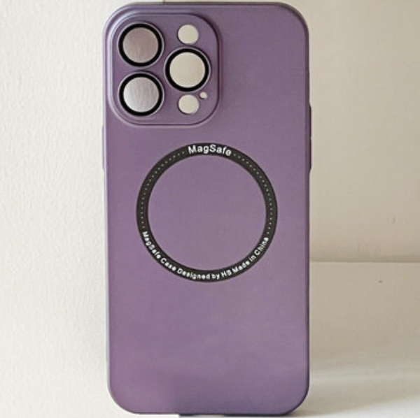Popular iPhone 12 Pro 6.1" Eagle Eye Lens Protection MagSafe Phone Case (Purple)