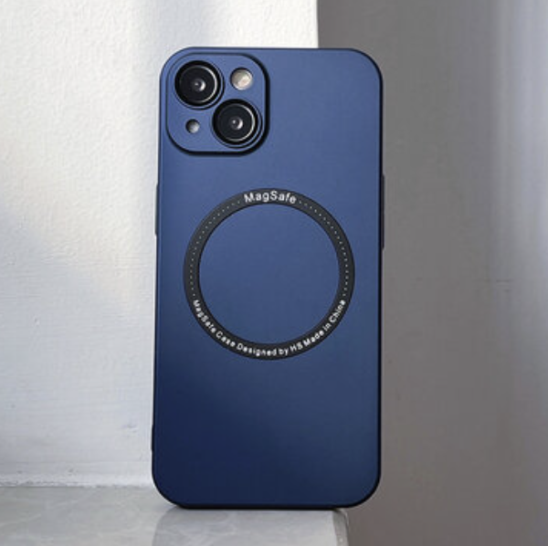 Popular iPhone 12 Pro 6.1" Eagle Eye Lens Protection MagSafe Phone Case (Dark Blue)