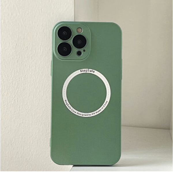 Popular iPhone 13 Pro 6.1" Eagle Eye Lens Protection MagSafe Phone Case (Green)