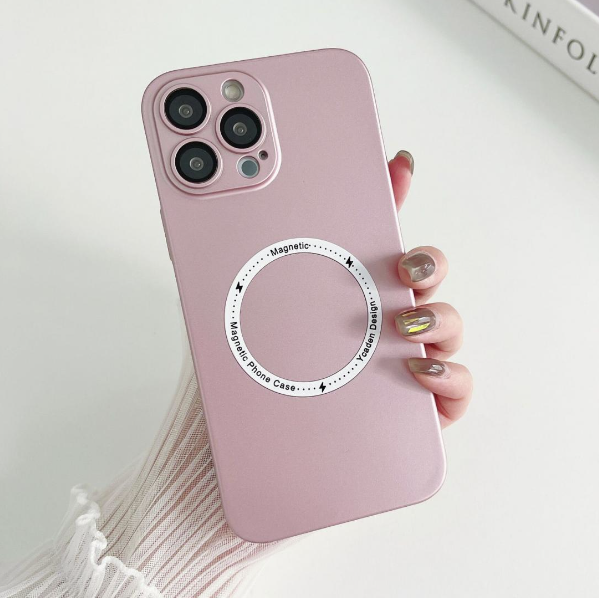 Popular iPhone 12 Pro 6.1" Eagle Eye Lens Protection MagSafe Phone Case (Pink)