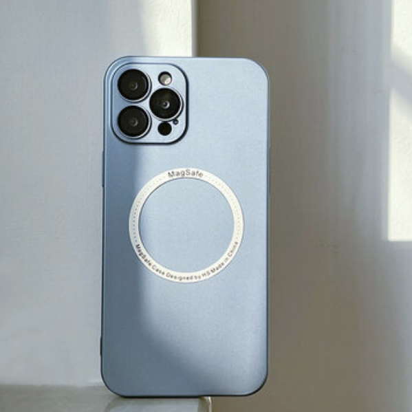 Popular iPhone 13 Pro Max 6.7" Eagle Eye Lens Protection MagSafe Phone Case (Light Blue)