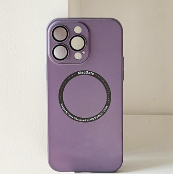 Popular iPhone 14 6.1 "Eagle Eye Lens Protection MagSafe Phone Case (Absolute Purple)