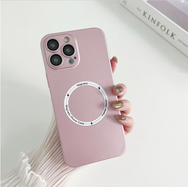 Popular iPhone 14 Pro 6.1" Eagle Eye Lens Protection MagSafe Phone Case (Pink)
