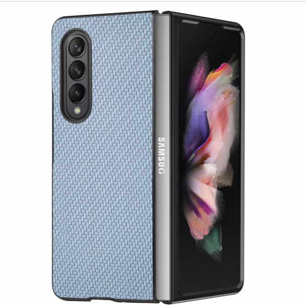 Popular Samsung Galaxy Z Fold 4 5G fiber pattern phone case (blue)