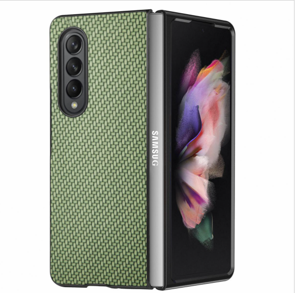 Popular Samsung Galaxy Z Fold 4 5G fiber pattern phone case (green)