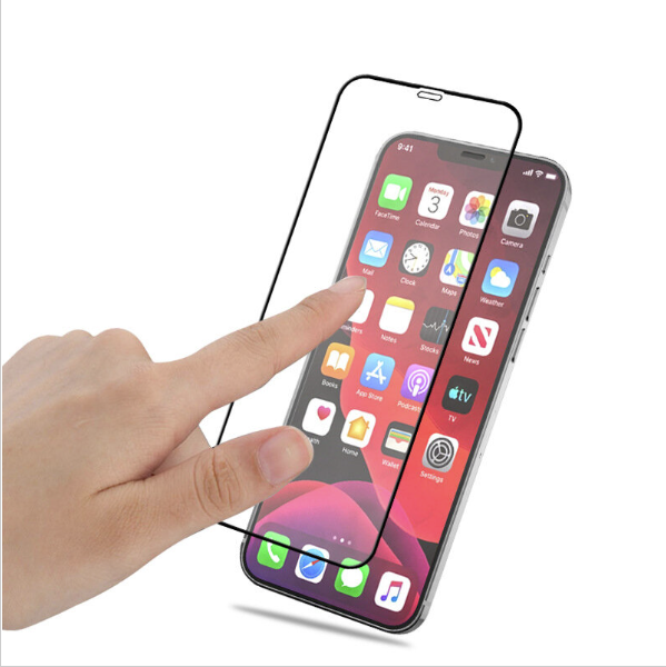 Popular iPhone 11 Pro Max/iPhone XS Max full screen glass sticker (black) (Erqiang silk screen)