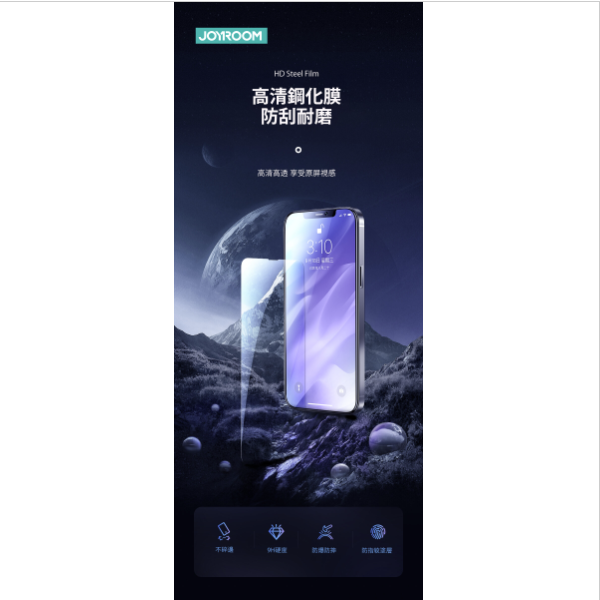 Popular iPhone 14 6.1" (pack of 5) HD fully transparent glass sticker DH05