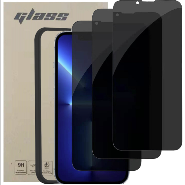 Popular iPhone 13 Pro Max 6.7-inch Protector HD Full Screen Anti-Glass Pro+ 9H Tempered Glass Mobile Phone Screen Protector (Precision Hole Anti-Peeping)