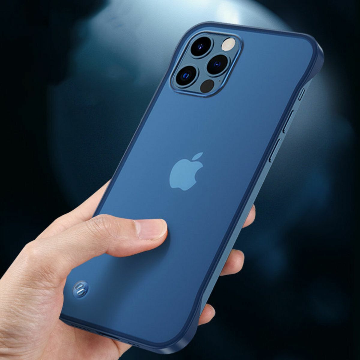 New iPhone 12/12 Pro borderless ultra-thin matte protective case blue iPhone case iPhone case phone case