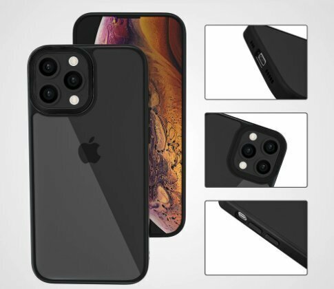 New iPhone 13 PRO 6.1 anti-fall metal button four-corner protective cover mobile phone case