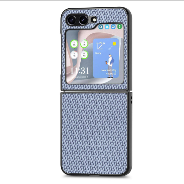 New Samsung Galaxy Z Flip 5 5G fiber pattern phone case (blue): full protection, seamless use