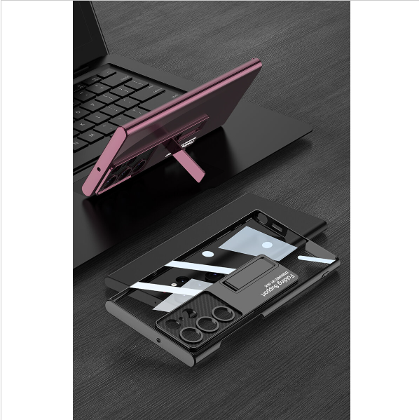 New S23Ultra Phantom Stand Mobile Phone Case-Red