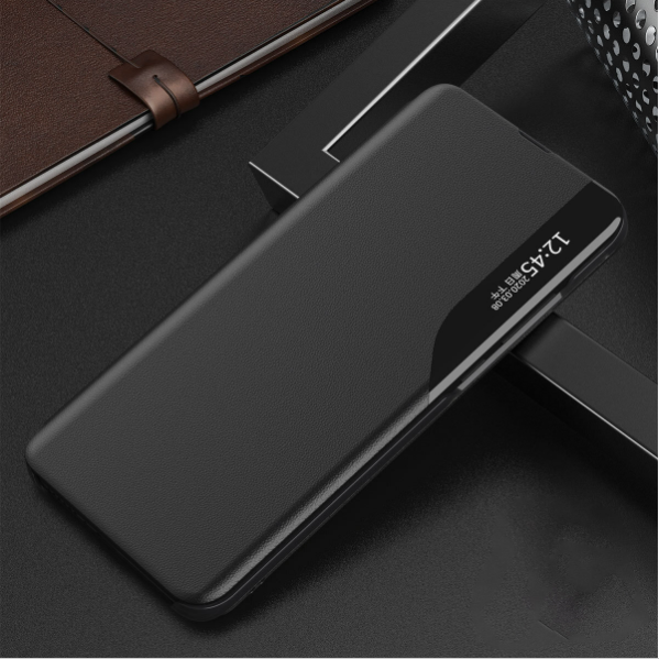 New S23 Ultra Flip Leather Phone Case (Black)