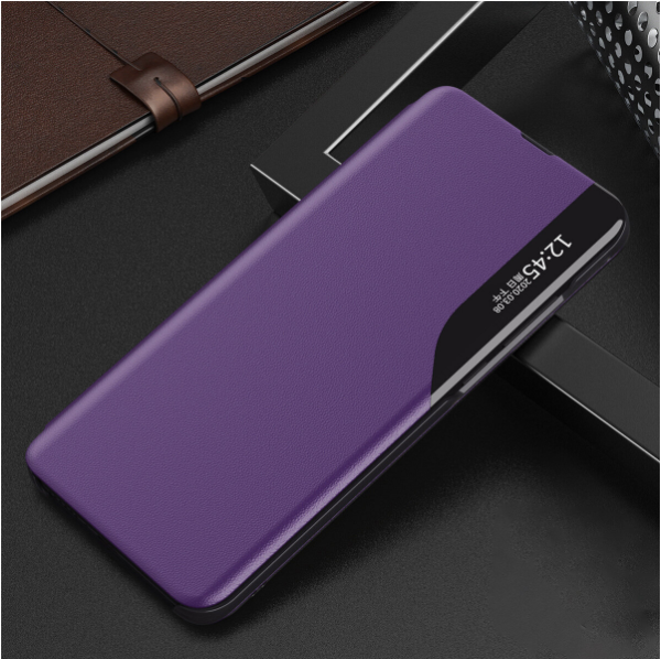 New S23 Ultra Flip Leather Phone Case - Purple