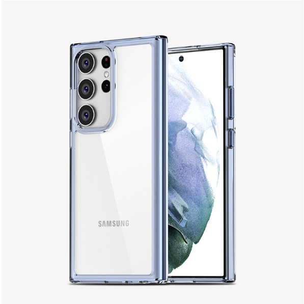 New Samsung S23+ Highly Transparent Anti-collision Space Case-Transparent Blue