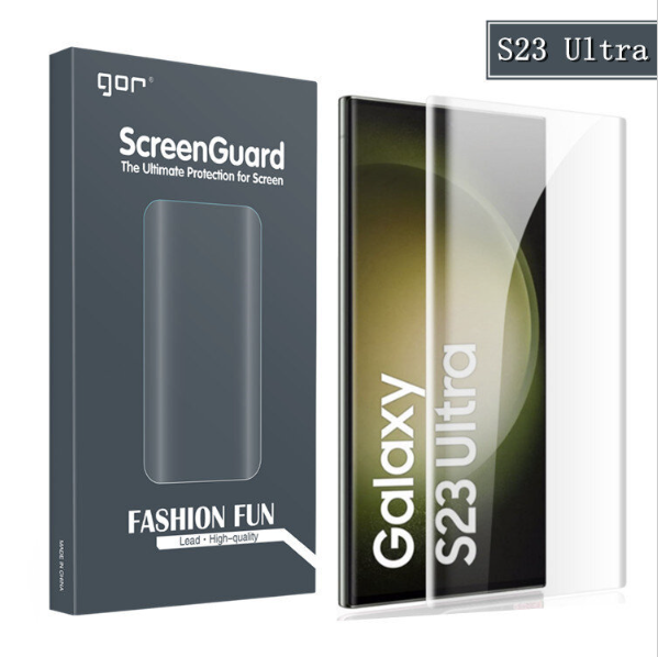 New GOR Samsung S23 Ultra 3D curved mask soft sticker PET soft sticker (2 curved screen protectors)