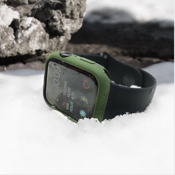 New Apple Watch Impact Resistant Protective Case (44mm) For Series SE/6/5/4 - Military Green