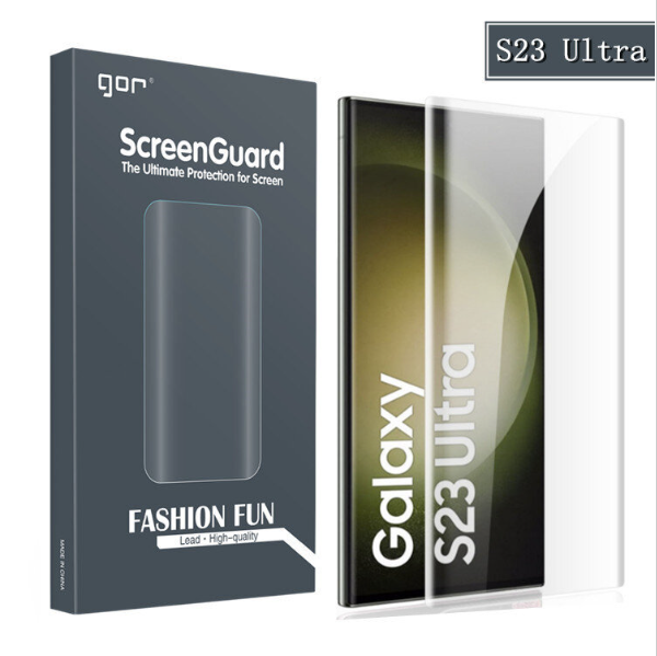 New GOR Samsung S23 Ultra 3D curved mask soft sticker PET soft sticker (2 curved screen protectors)