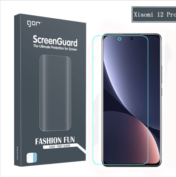 New Gor Xiaomi 12 Pro 3D curved mask soft sticker PET soft sticker (2 curved screen protectors)