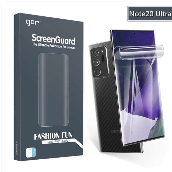 New GOR SAMSUNG NOTE 20 Ultra 3D curved mask soft sticker PET soft sticker (2 curved screen protectors)