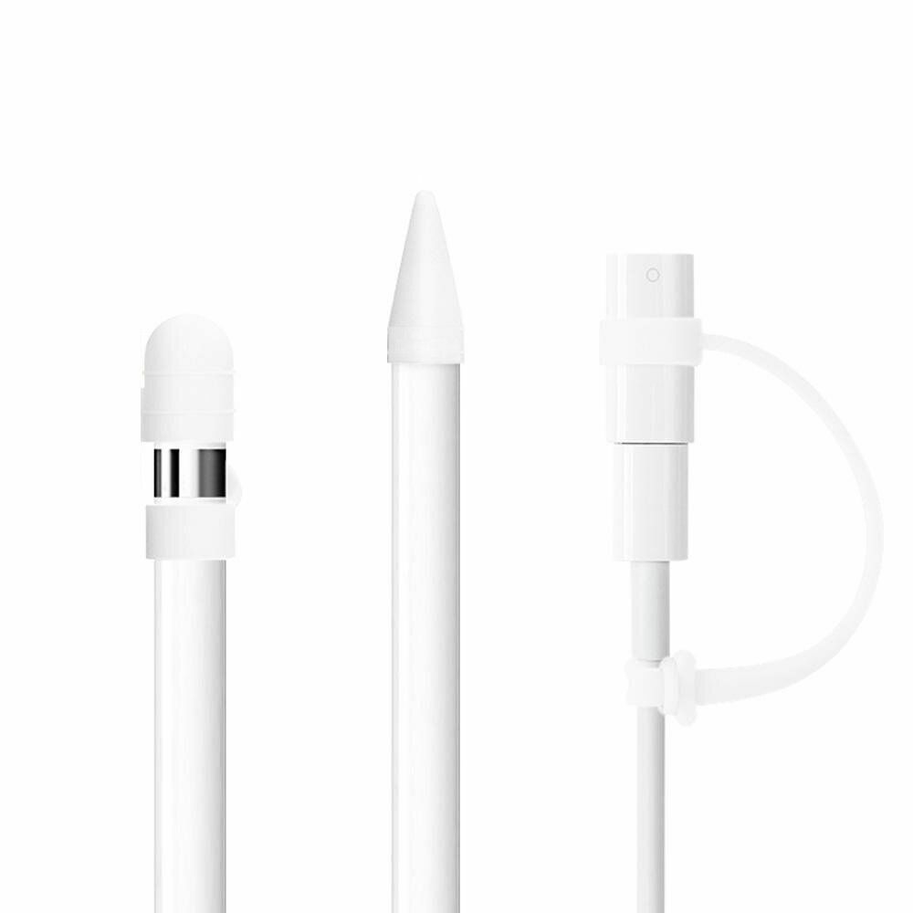 New [three-piece set] suitable for Apple Pen, protective cap, anti-lost rope, pen tip cover, apple pencil protective case, anti-lost three-piece set