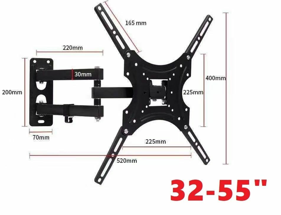 Hot selling TV cantilever ultra-thin telescopic movable stretchable adjustable wall mount TV stand wall mount 32-55 inches