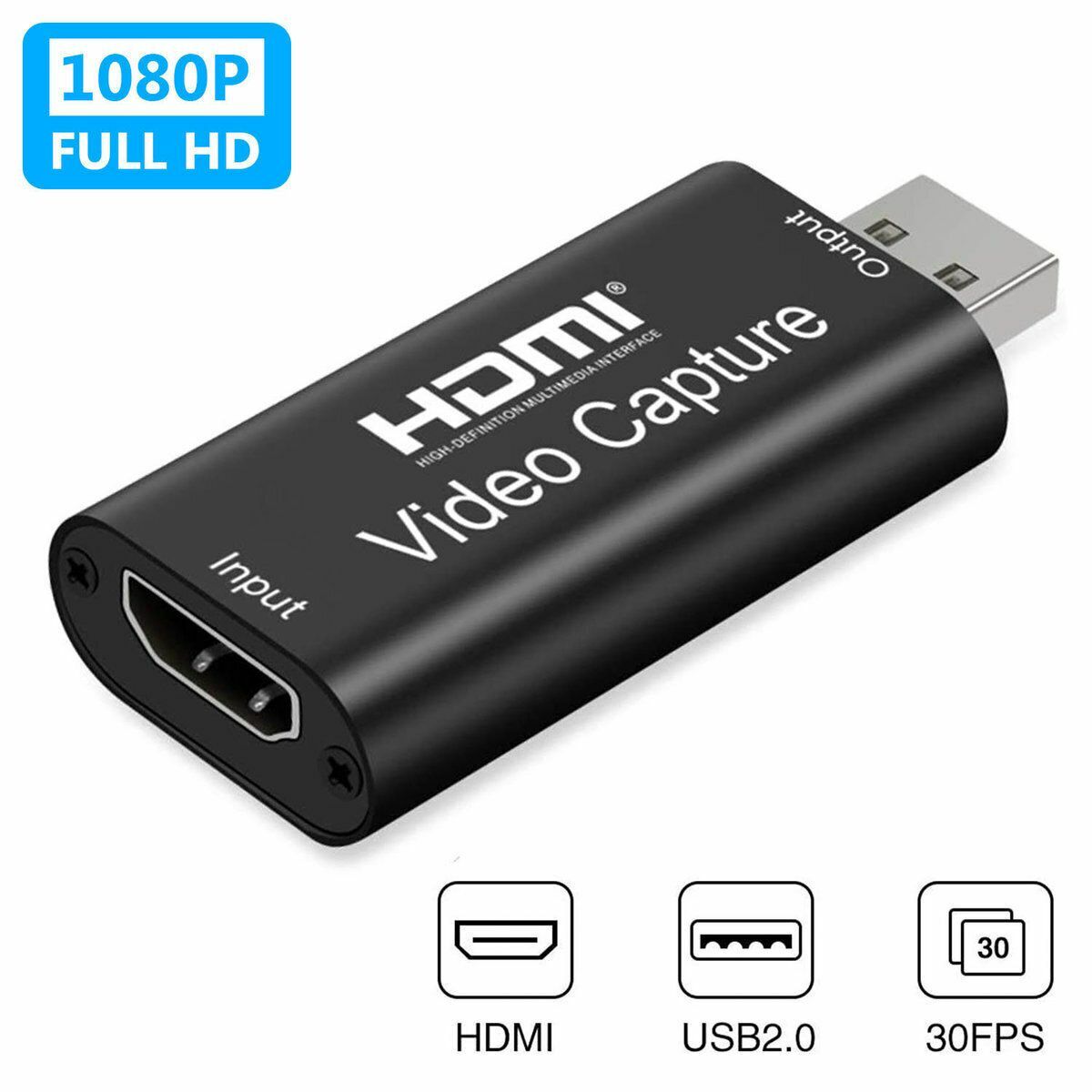 Hot selling 1080P HD HDMI to USB 2.0 video capture card